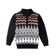 Boy's Knit Half Cardigan with zipper