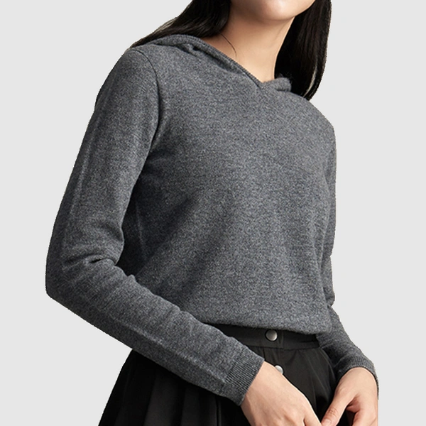 Seamless Knitted Hoodie Sweater