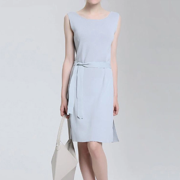 Ladies Slim Fit Sleeveless Knitted Dress