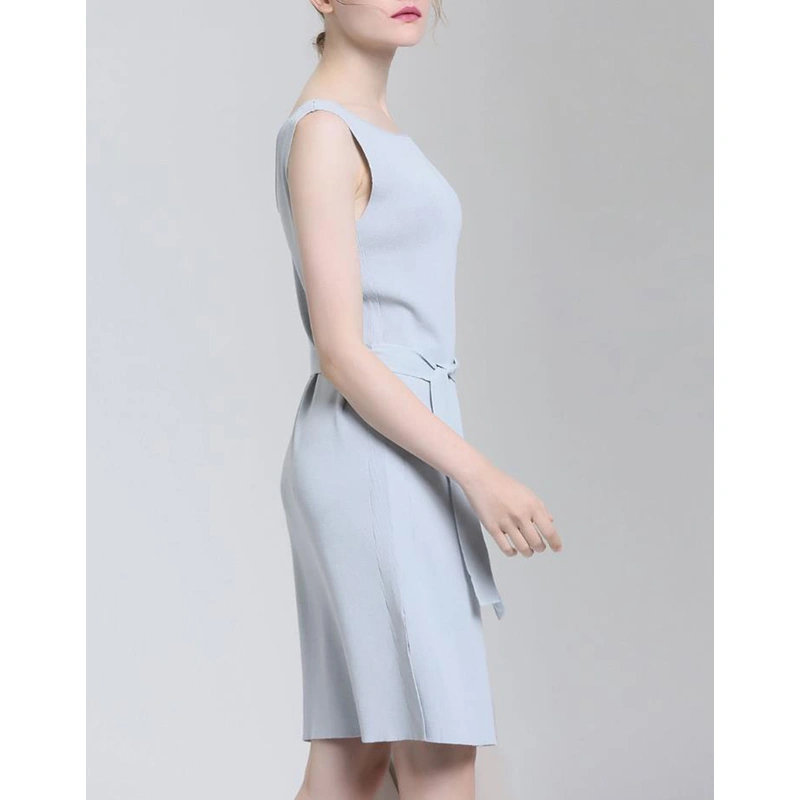 Ladies Slim Fit Sleeveless Knitted Dress