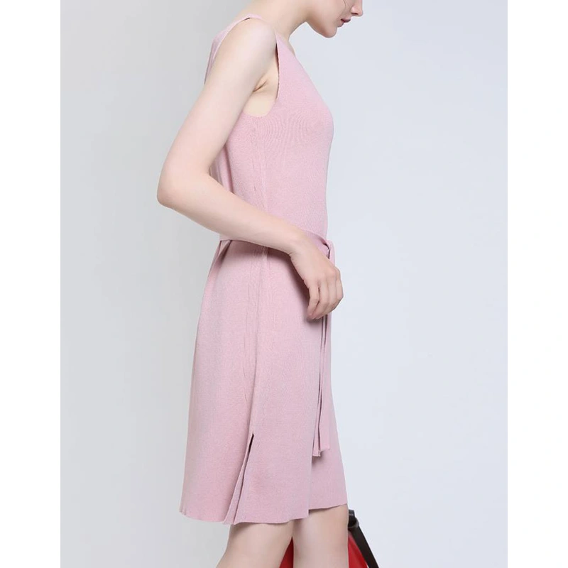 Ladies Slim Fit Sleeveless Knitted Dress