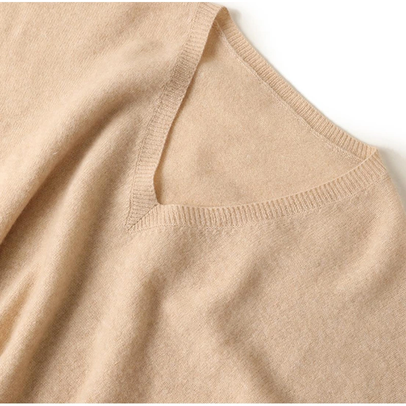 Ladies Dolman Sleeved Cashmere Pullover Sweater