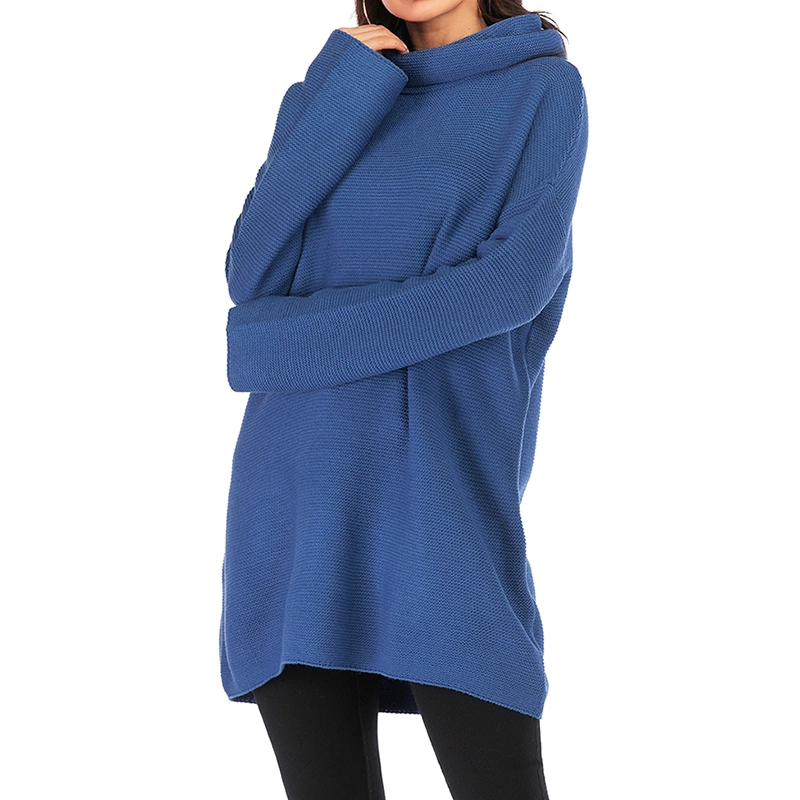 Ladies Turtleneck Lazy Pullover Sweater