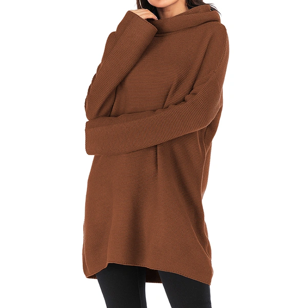 Ladies Turtleneck Lazy Pullover Sweater