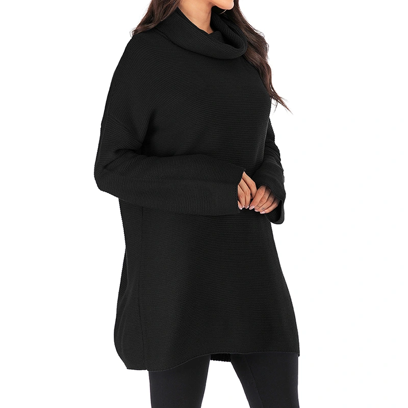 Ladies Turtleneck Lazy Pullover Sweater