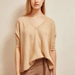 Ladies Dolman Sleeved Cashmere Pullover Sweater