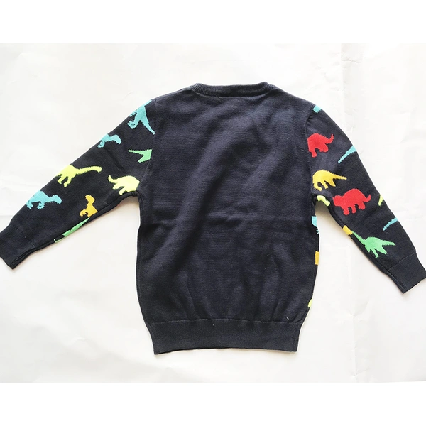 Children's Animal Print Knitted Pullover
