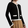Women's Knit cardigan with cuff slit