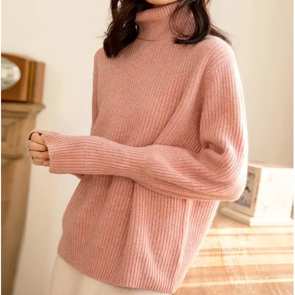 Cashmere Turtleneck Pullover sweater
