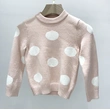 Kids' dots print pullover sweater