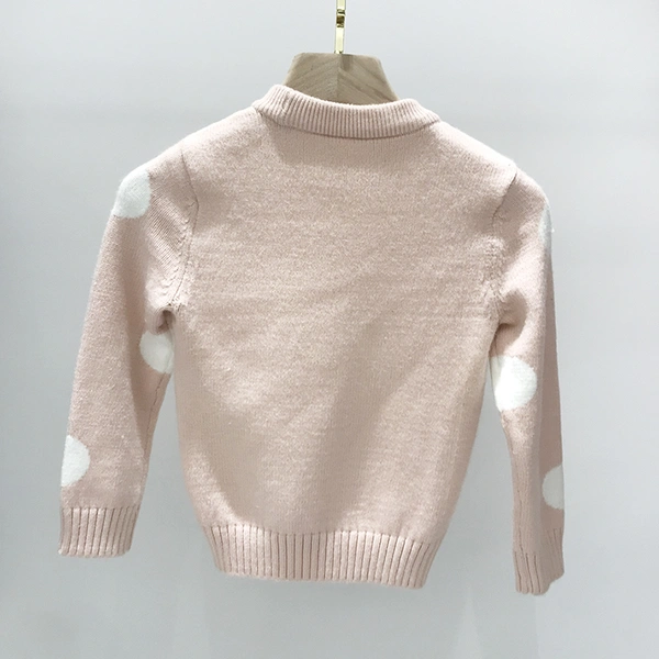 Kids' dots print pullover sweater