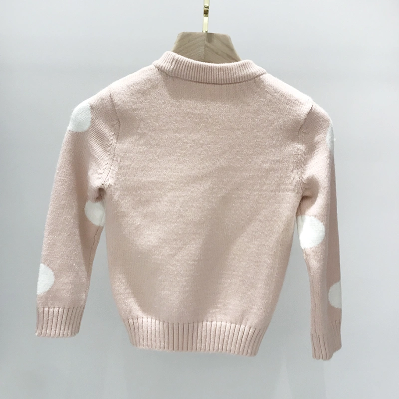 Kids' dots print pullover sweater