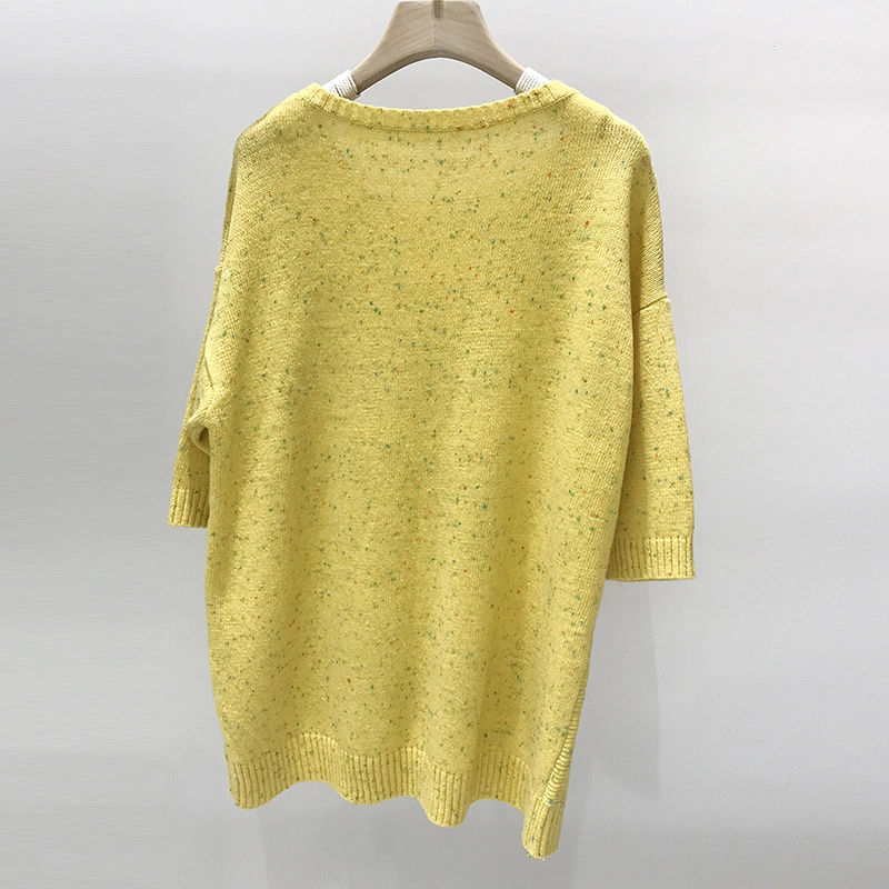 Ladies Melange pullover knitwear