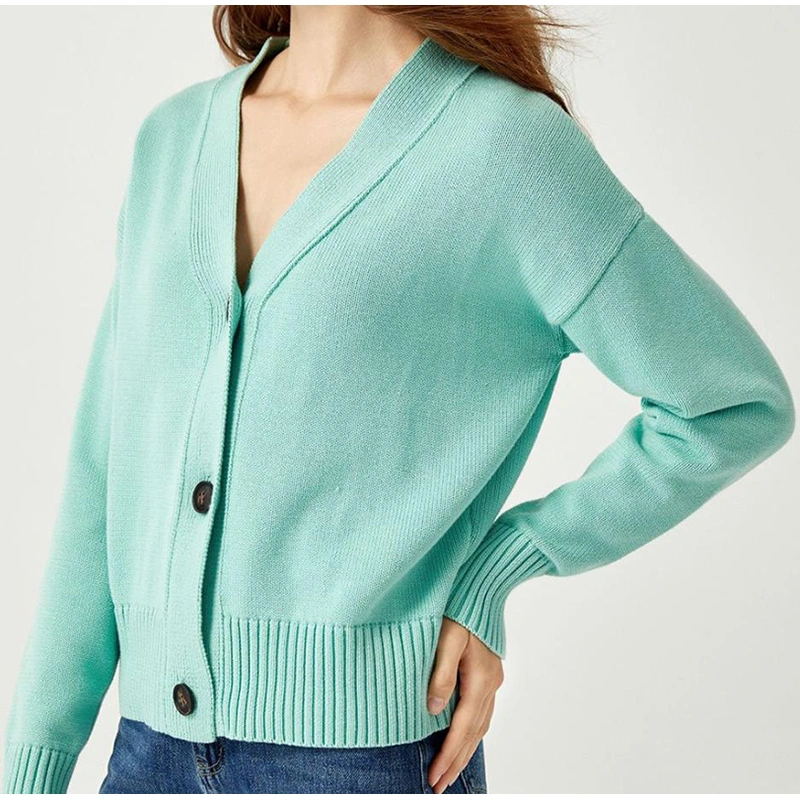 Women's V neck Cardigan