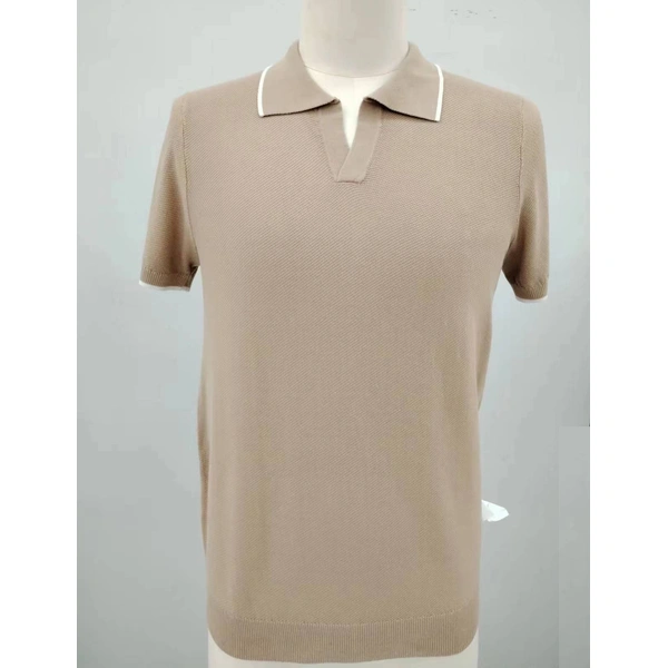 Men's  solid pullover sweater popcorn texture