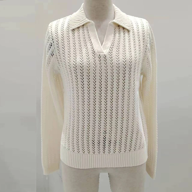 Crochet Polo shirt knitwear