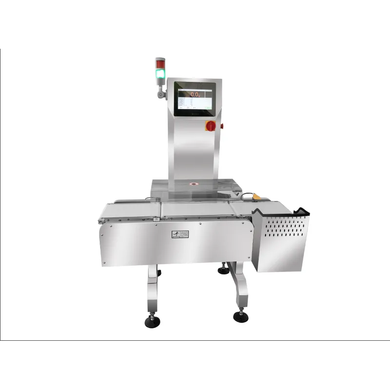 High speed and precision inline checkweigher for food, pharmaceutical, cosmetics, teabag, coffee, lipstick