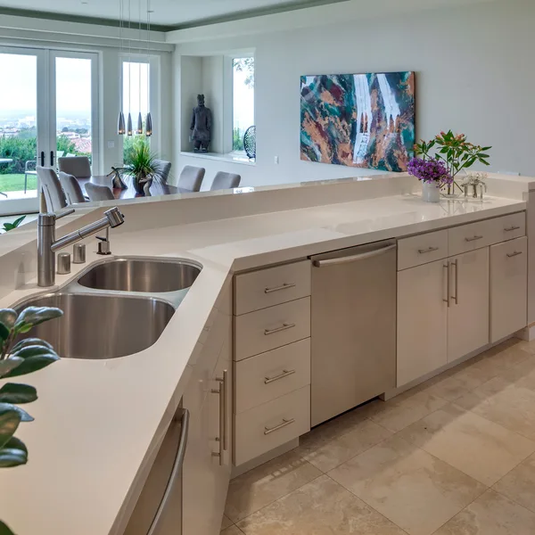 sintered stone countertop kitchen cabinet