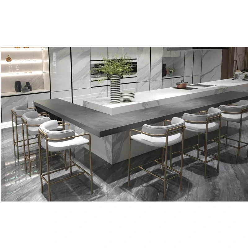 sintered stone countertop kitchen cabinet