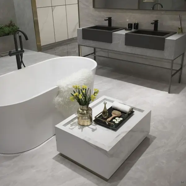 Sintered stone countertop bathroom cabinet