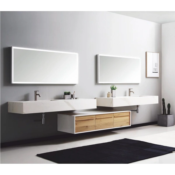 Sintered stone countertop bathroom cabinet