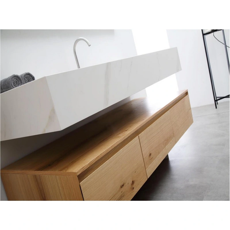 Sintered stone countertop bathroom cabinet