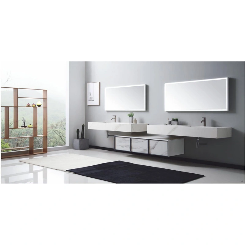 Sintered stone countertop bathroom cabinet