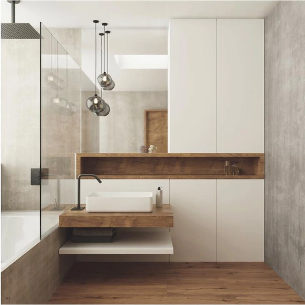 Sintered stone countertop bathroom cabinet