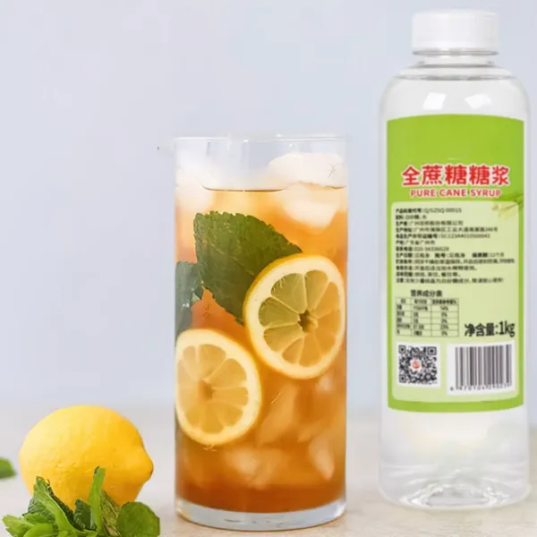 1kg xi-rô trà bong bóng xi-rô mía lỏng tinh chế chất lượng cao