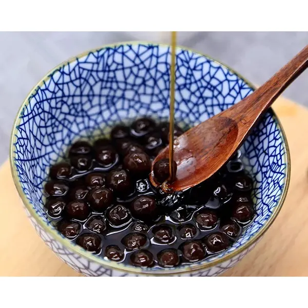 Nhà máy bán buôn nguyên liệu trà sữa trân châu xi-rô đường đen 2,35kg