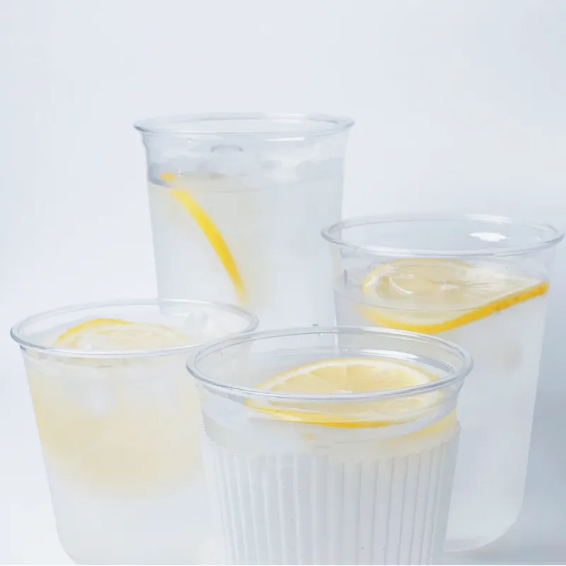 cốc trong suốt dùng một lần cốc sinh tố cupcake 360ml hình chữ u  