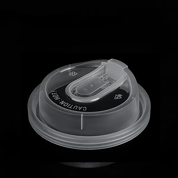 Disposable multi-function leakproof plastic cup lid for milk tea shop