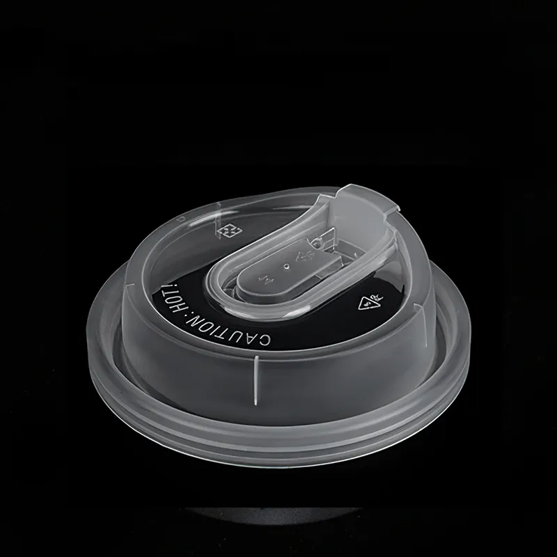 Disposable multi-function leakproof plastic cup lid for milk tea shop