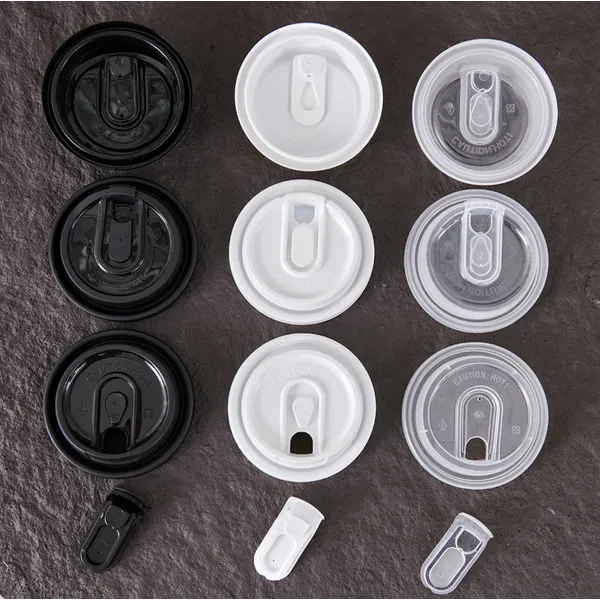 Disposable multi-function leakproof plastic cup lid for milk tea shop