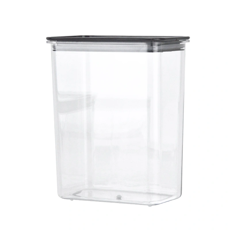 hộp bột trái cây cửa hàng trà sữa nhựa vuông lưu trữ hộp kín