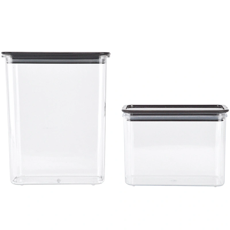 hộp bột trái cây cửa hàng trà sữa nhựa vuông lưu trữ hộp kín