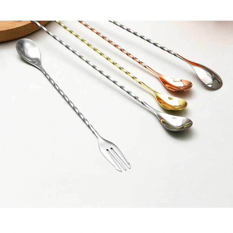 thìa thanh dài bằng thép không gỉ thìa khuấy trà sữa cà phê  