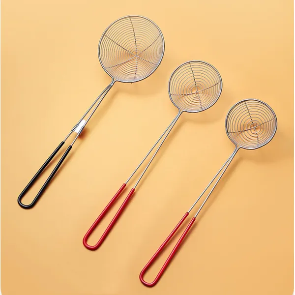 Trà sữa trân châu inox thìa có rãnh bột ngọc trai thìa tròn