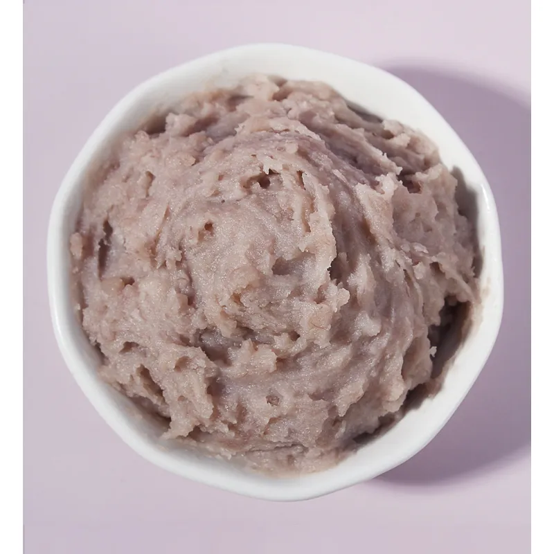 bánh dán khoai môn đóng hộp chứa đầy trà trân châu dán khoai môn dày  