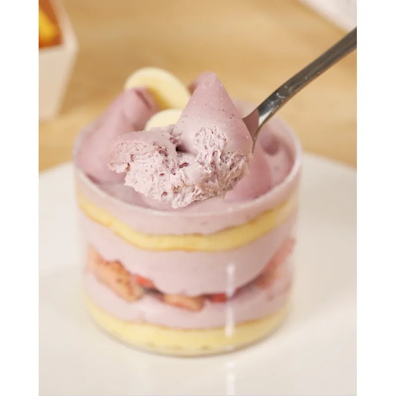 bánh dán khoai môn đóng hộp chứa đầy trà trân châu dán khoai môn dày  