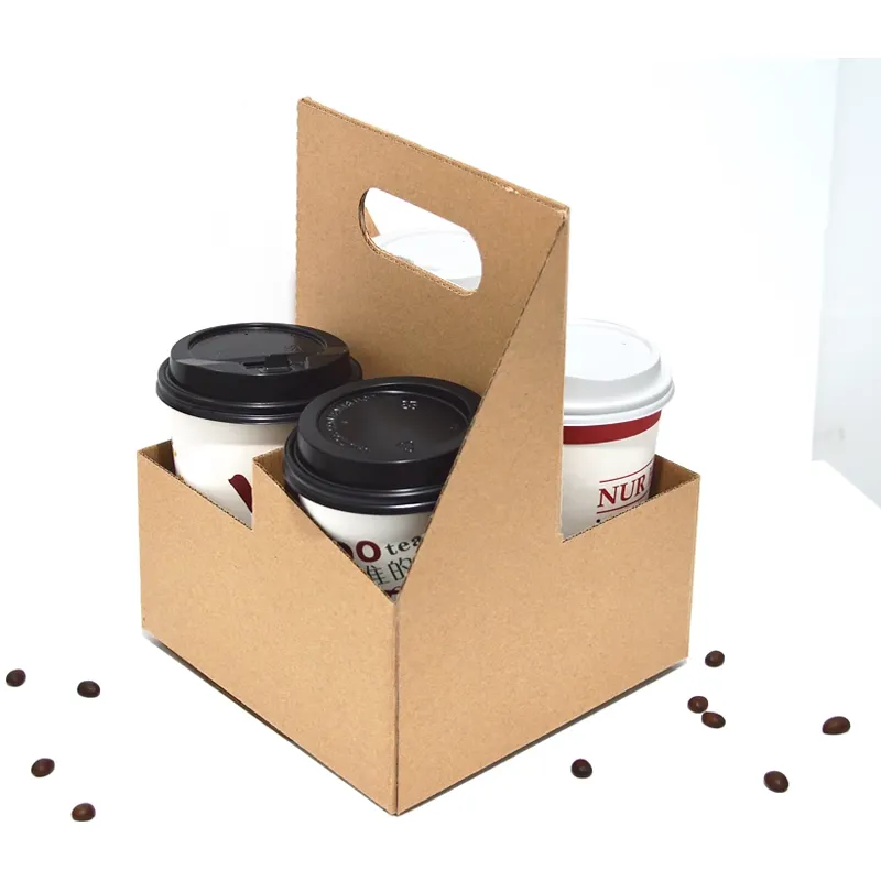 gói cà phê mang đi người giữ cốc người giữ cốc tay giấy kraft