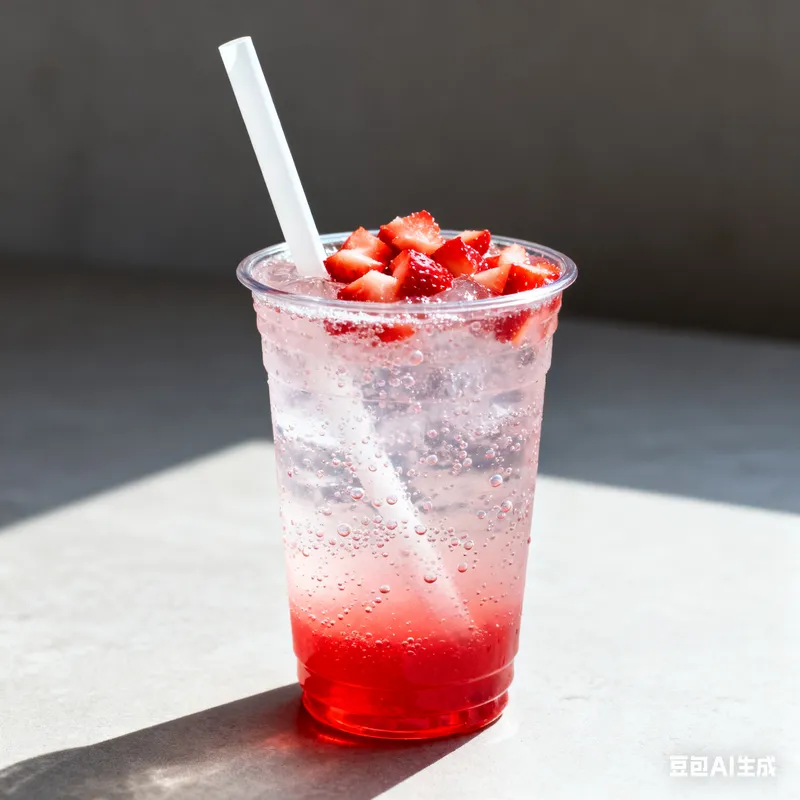 Strawberry flavored syrup