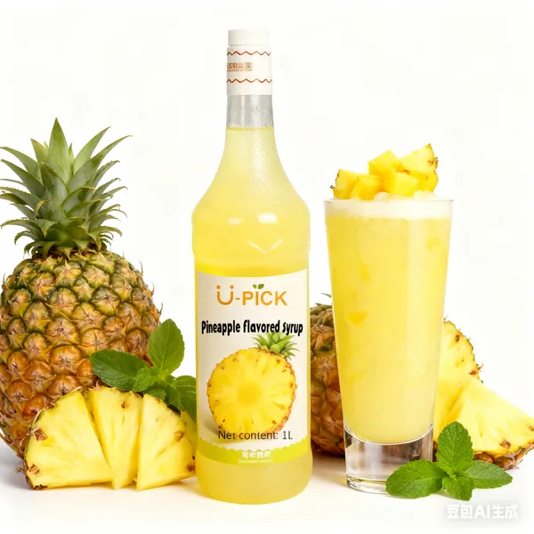 Pineapple flavored syrup
