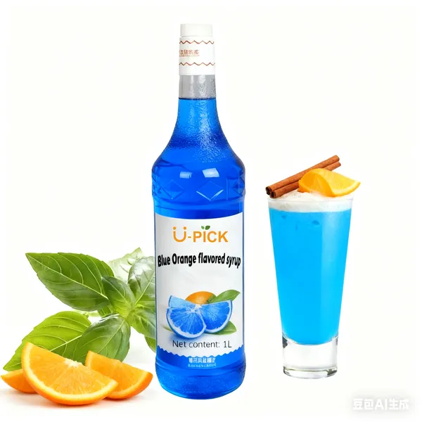 Blue Orange Flavored Syrup