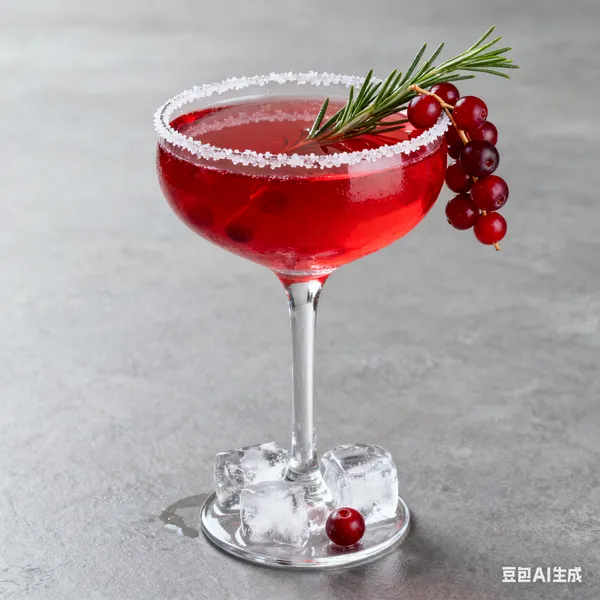 Cranberry flavored syrup