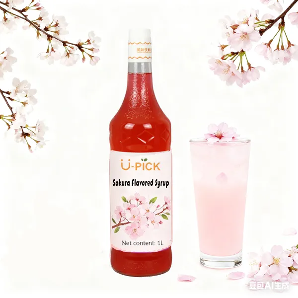 Sakura flavored syrup