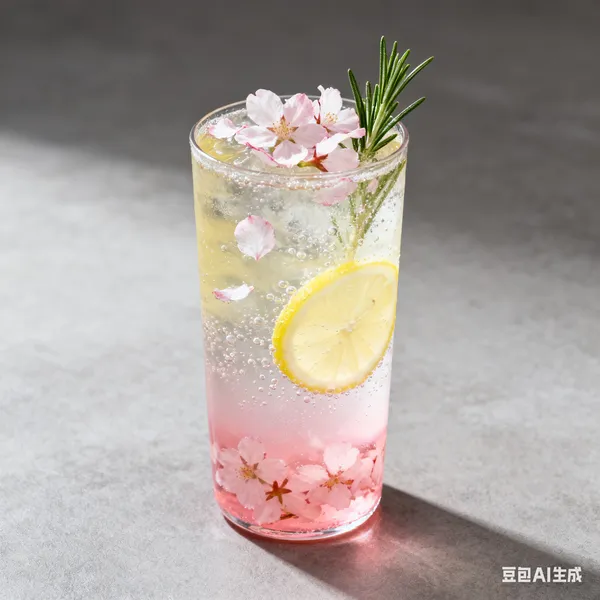 Sakura flavored syrup