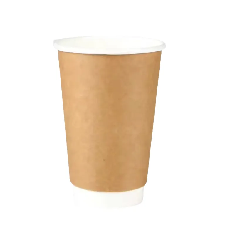 Disposable Recycle 4oz 8oz 9oz 10oz 14oz 16oz Double Ripple Wall Coffee Paper Cups with