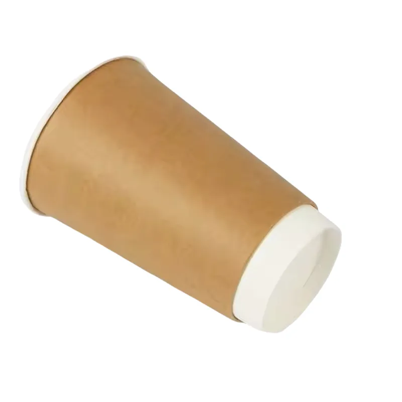 Disposable Recycle 4oz 8oz 9oz 10oz 14oz 16oz Double Ripple Wall Coffee Paper Cups with