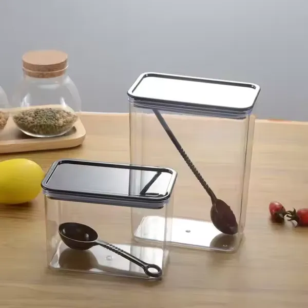 Customized Transparent Plastic Food Storage Boxes Kitchen Storage Boxes Refrigerator Fresh Boxes